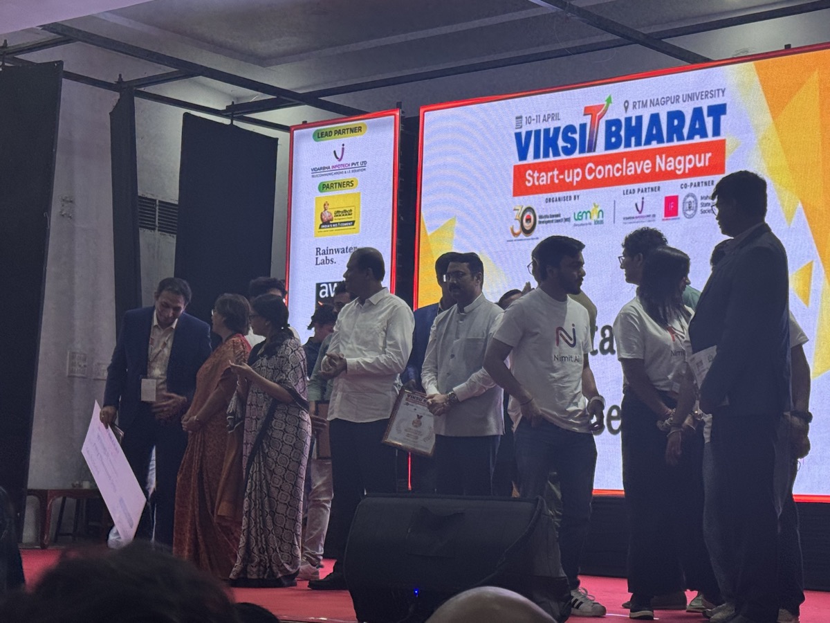 Viksit Bharat Conclave Nagpur 2026 — Innopreneurs Season 12 Top 10 Innovations on stage at RTMNU Nagpur