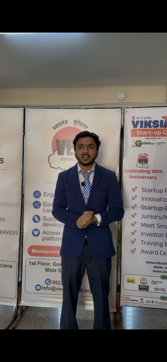 Nilansh Gupta, CEO of Nimitai, at VED Council Viksit Bharat Start-up Conclave Nagpur