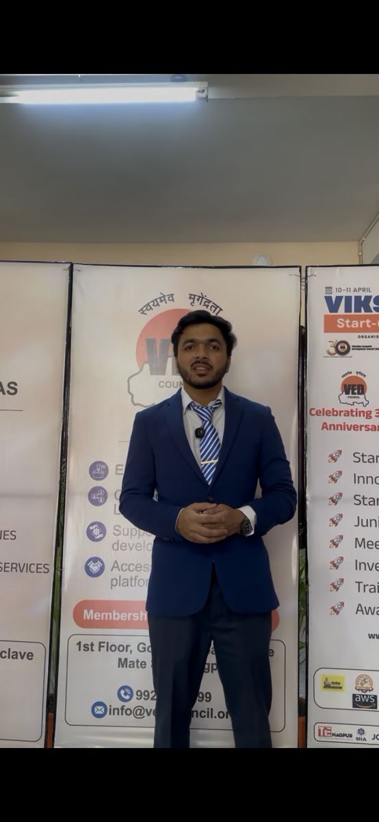 Nilansh Gupta, CEO of Nimitai, at VED Council Viksit Bharat Conclave celebrating 30th anniversary