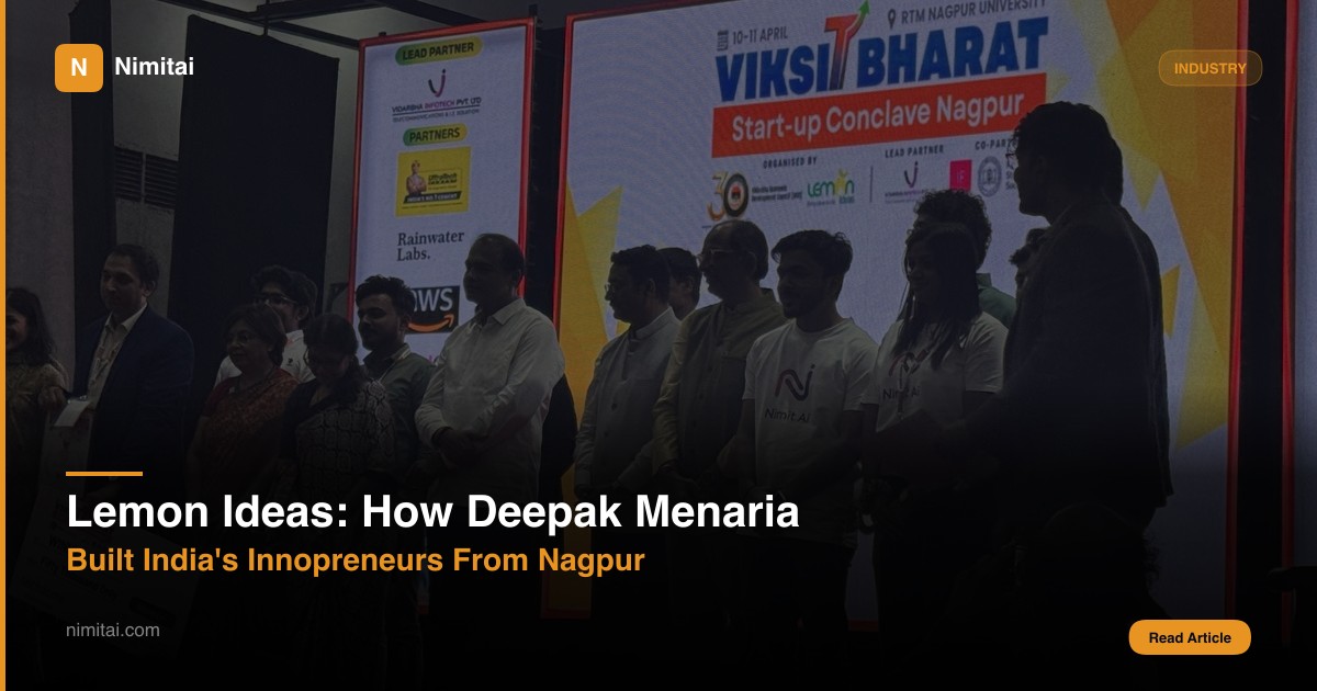 Lemon Ideas: How Deepak Menaria Built India's Innopreneurs Programme From Nagpur