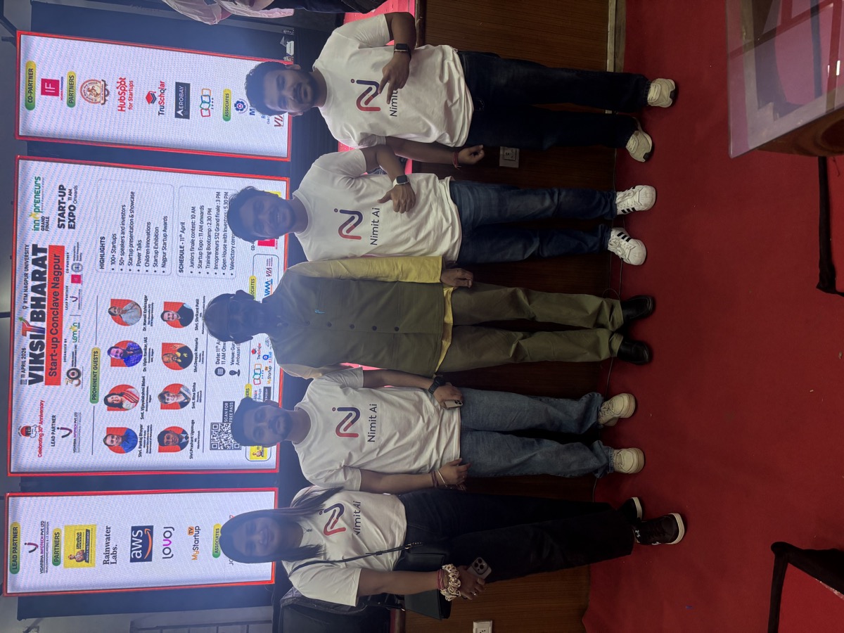 Deepak Menaria, Founder of Lemon Ideas, on stage at Innopreneurs Season 12 Viksit Bharat Conclave Nagpur